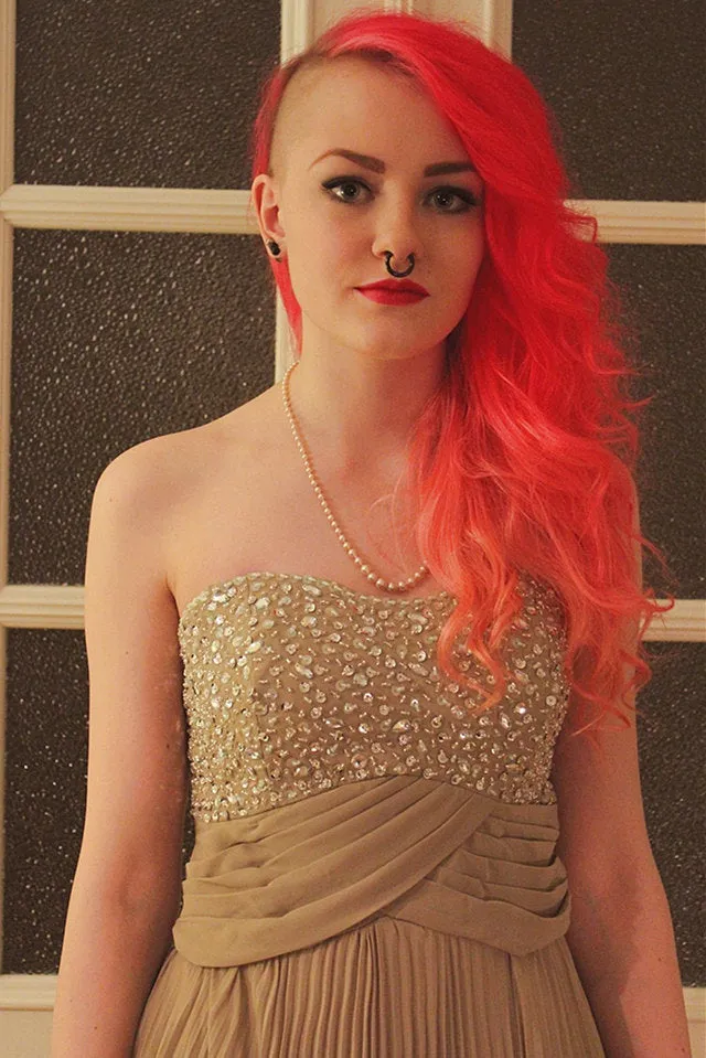 A-line Sweetheart Floor Length Chiffon Rhinestone Backless Prom Dress