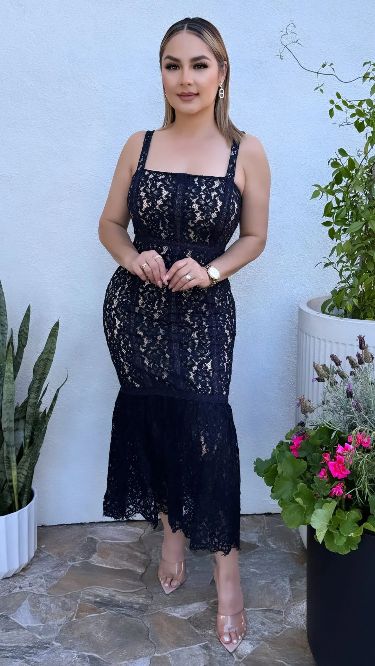 ALICIA NAVY DRESS