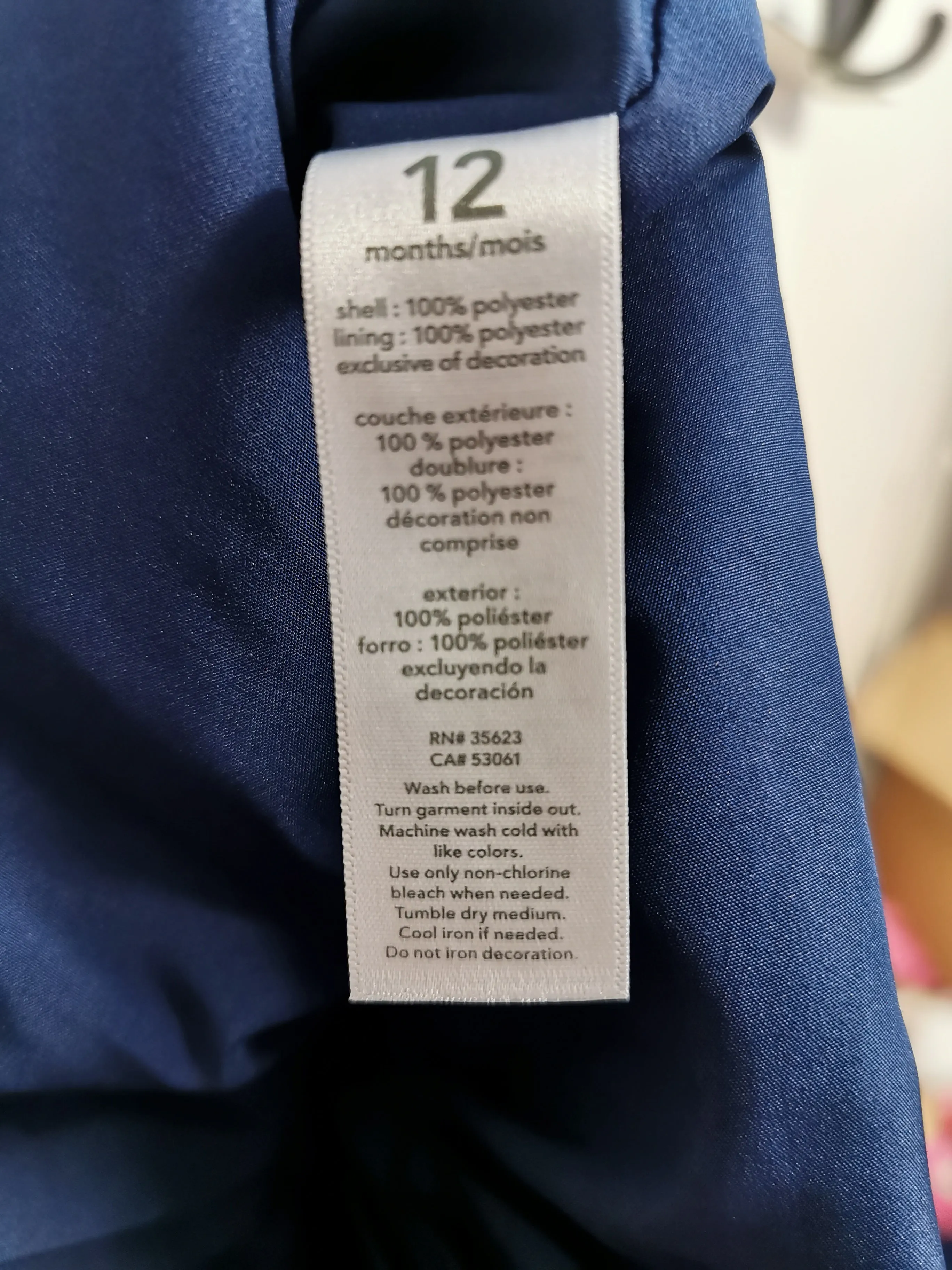 BABY GIRL SIZE 12 MONTHS - CARTER'S, Chiffon Summer Dress EUC B38