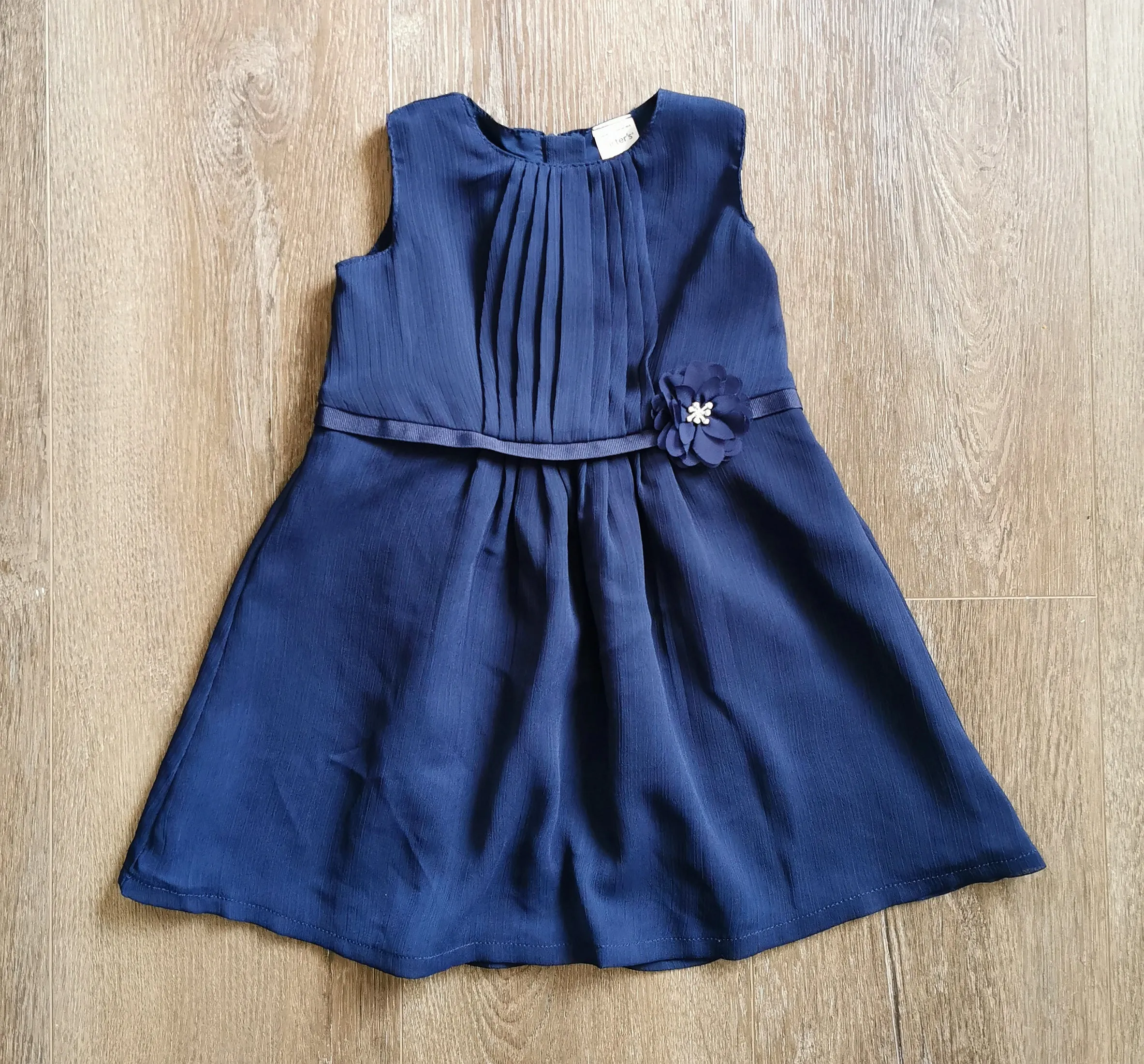 BABY GIRL SIZE 12 MONTHS - CARTER'S, Chiffon Summer Dress EUC B38