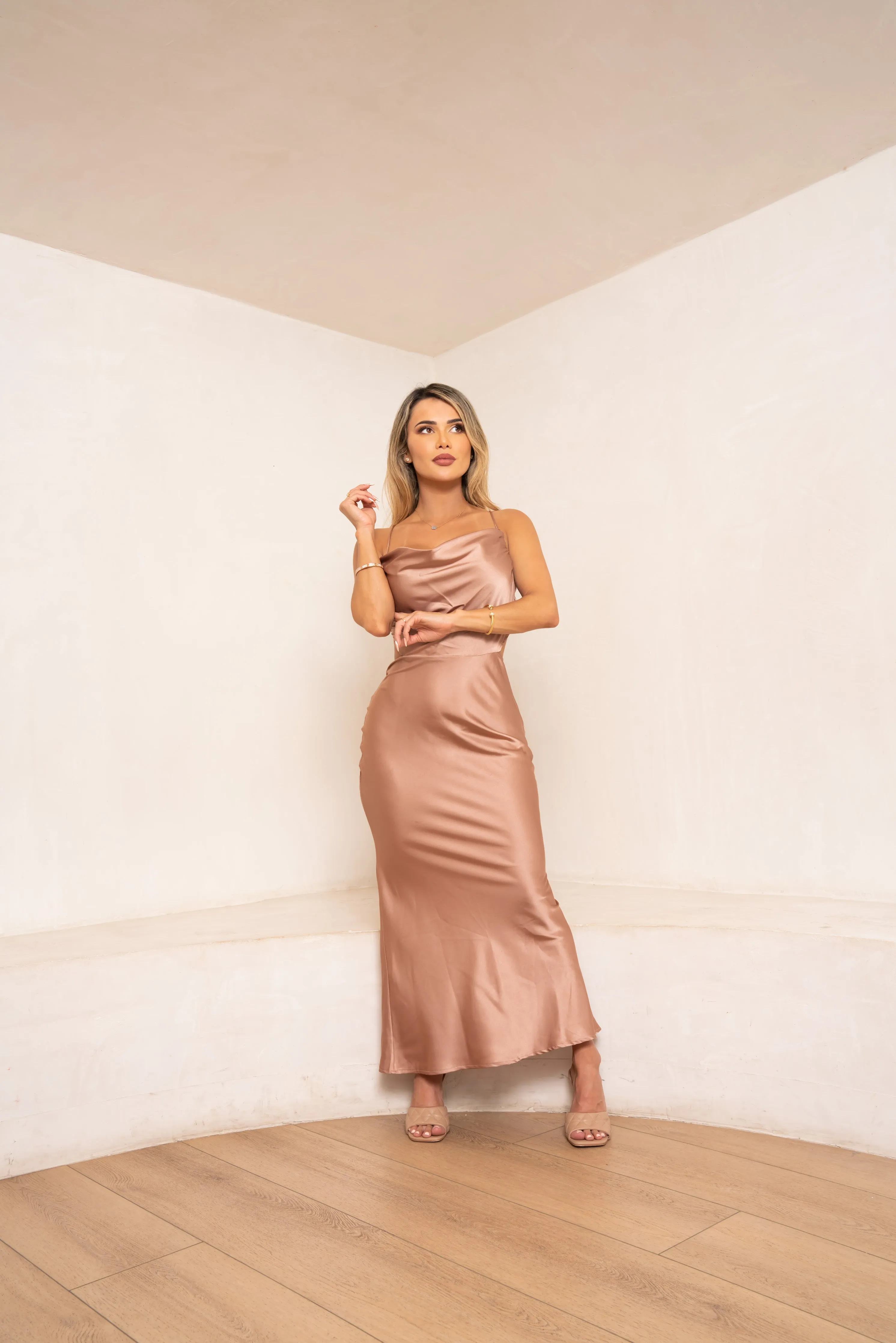 Be you Silk Maxi Dress