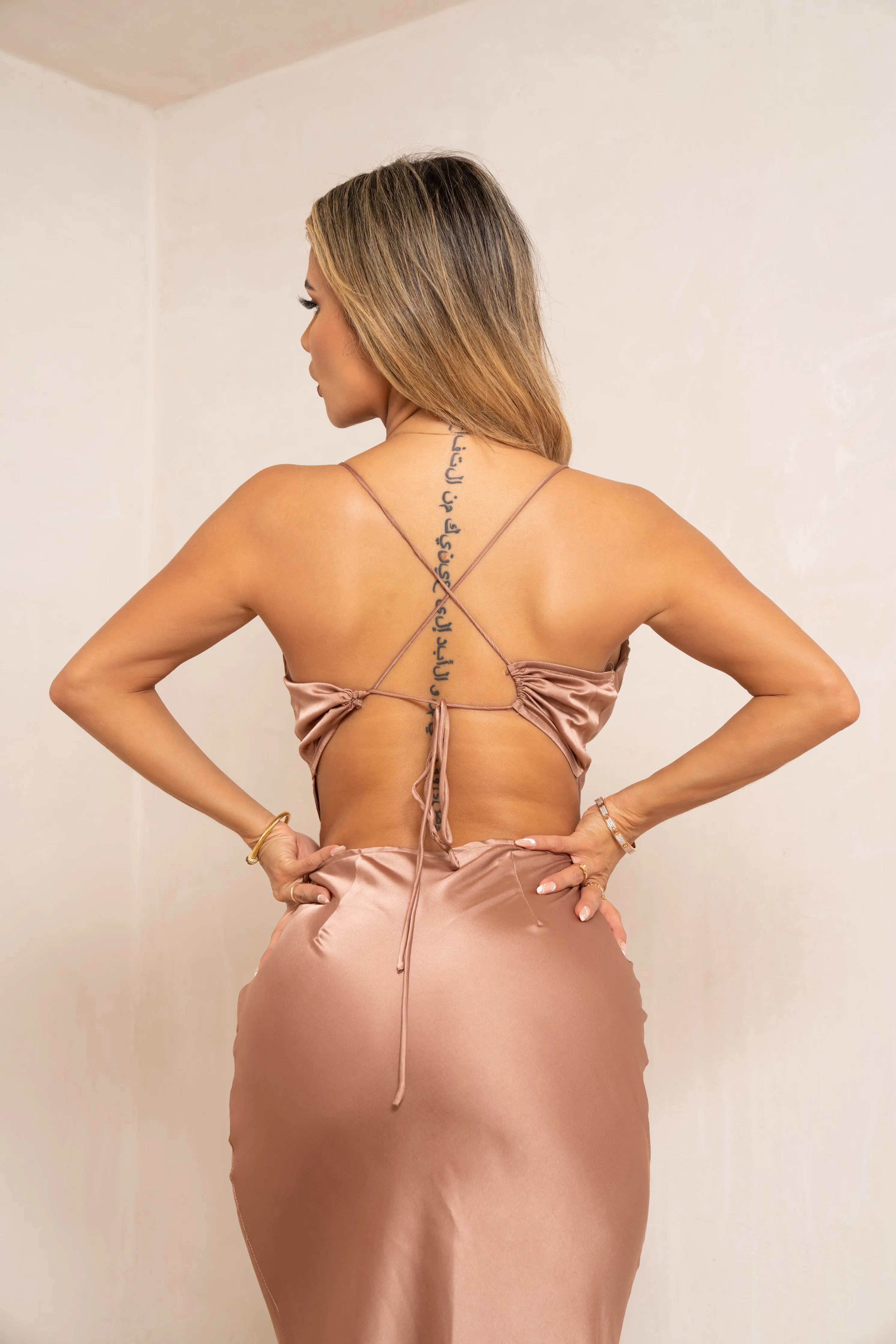 Be you Silk Maxi Dress