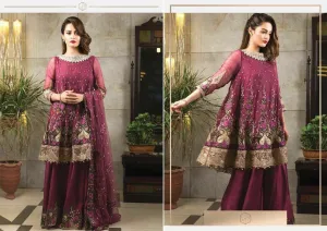 Beautiful chiffon dress dress By imrozia in majenda color Model#C 816