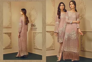 Beautifull chiffon dress by chantell jasmine in light pink color Model# C 820