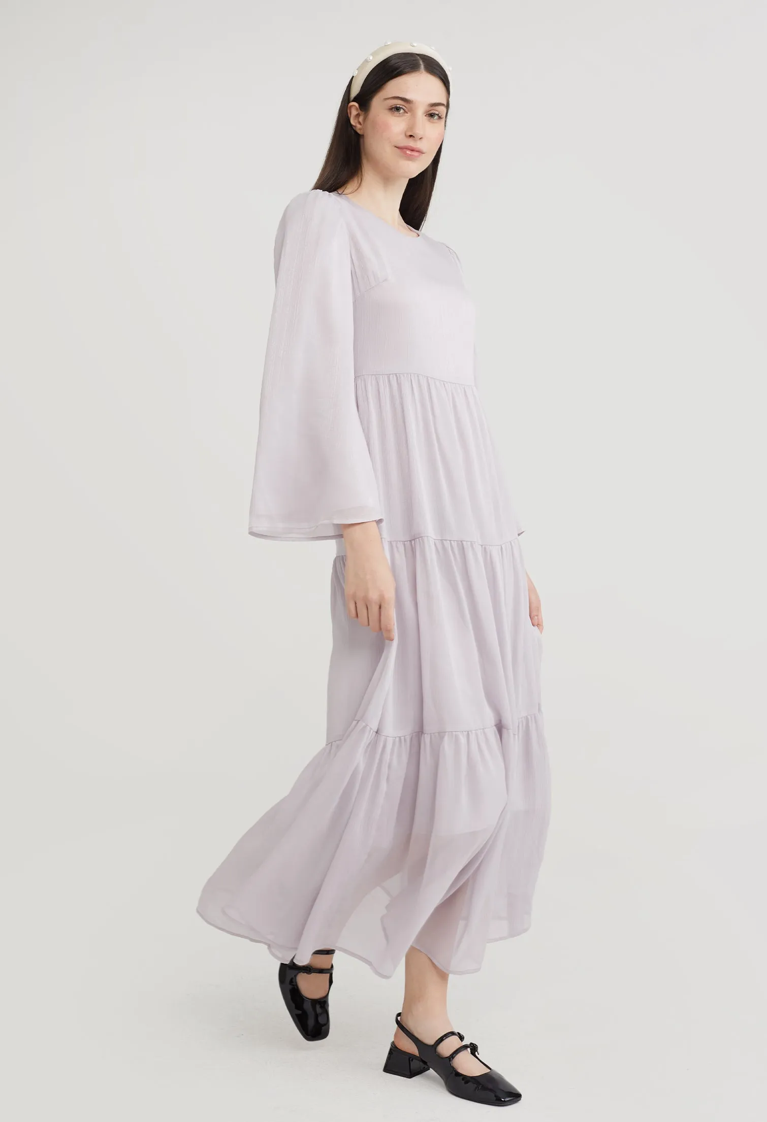 Bell Sleeve Prarie Maxi Dress