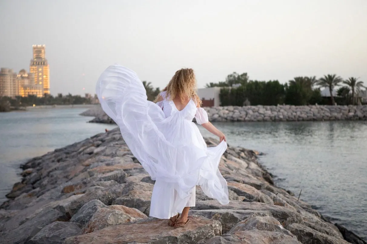 Butter soft silky chiffon tiered dress
