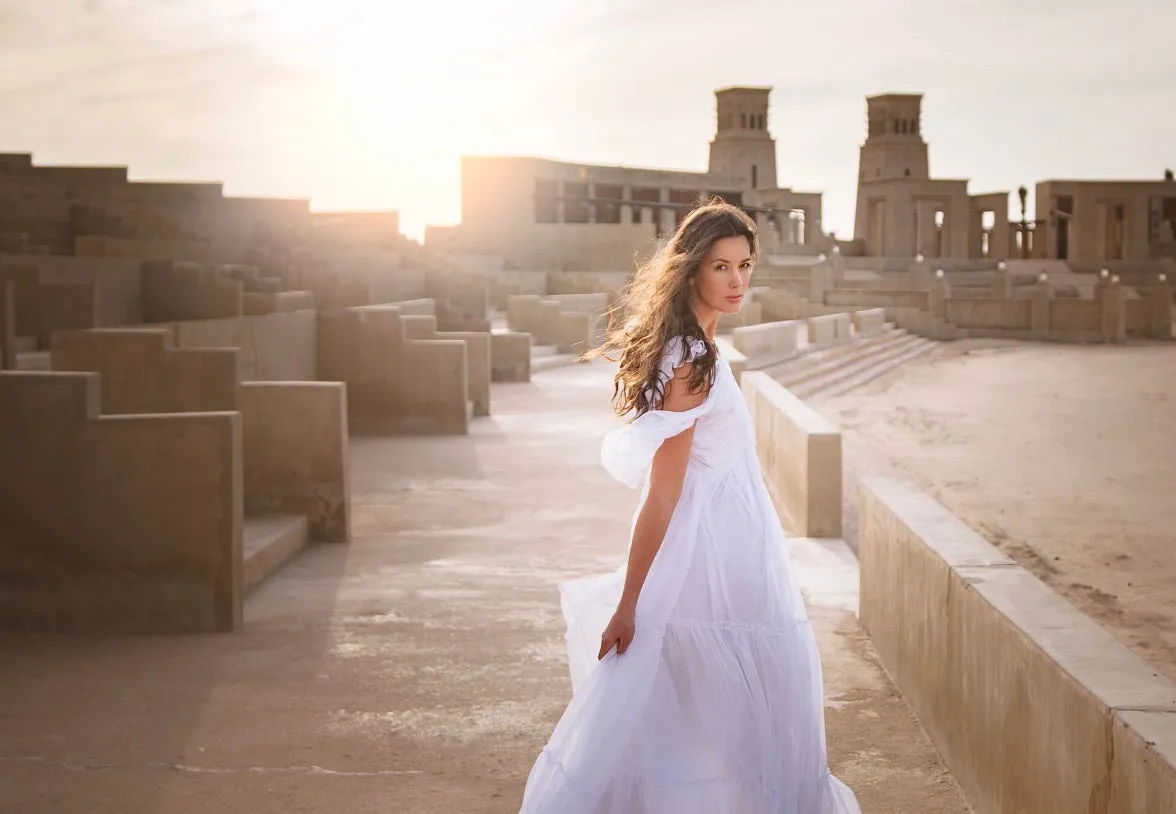 Butter soft silky chiffon tiered dress