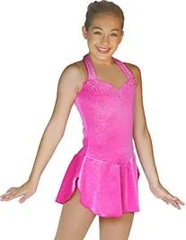 ChloeNoel DSL55 Sleeveless Halter Sparkle Dress