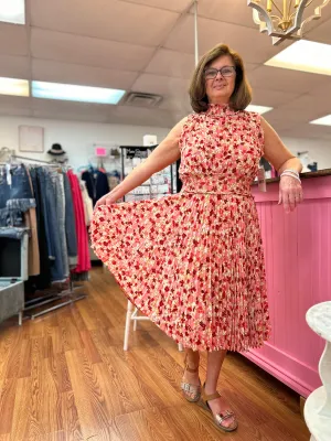 Crepe Chiffon Midi Dress
