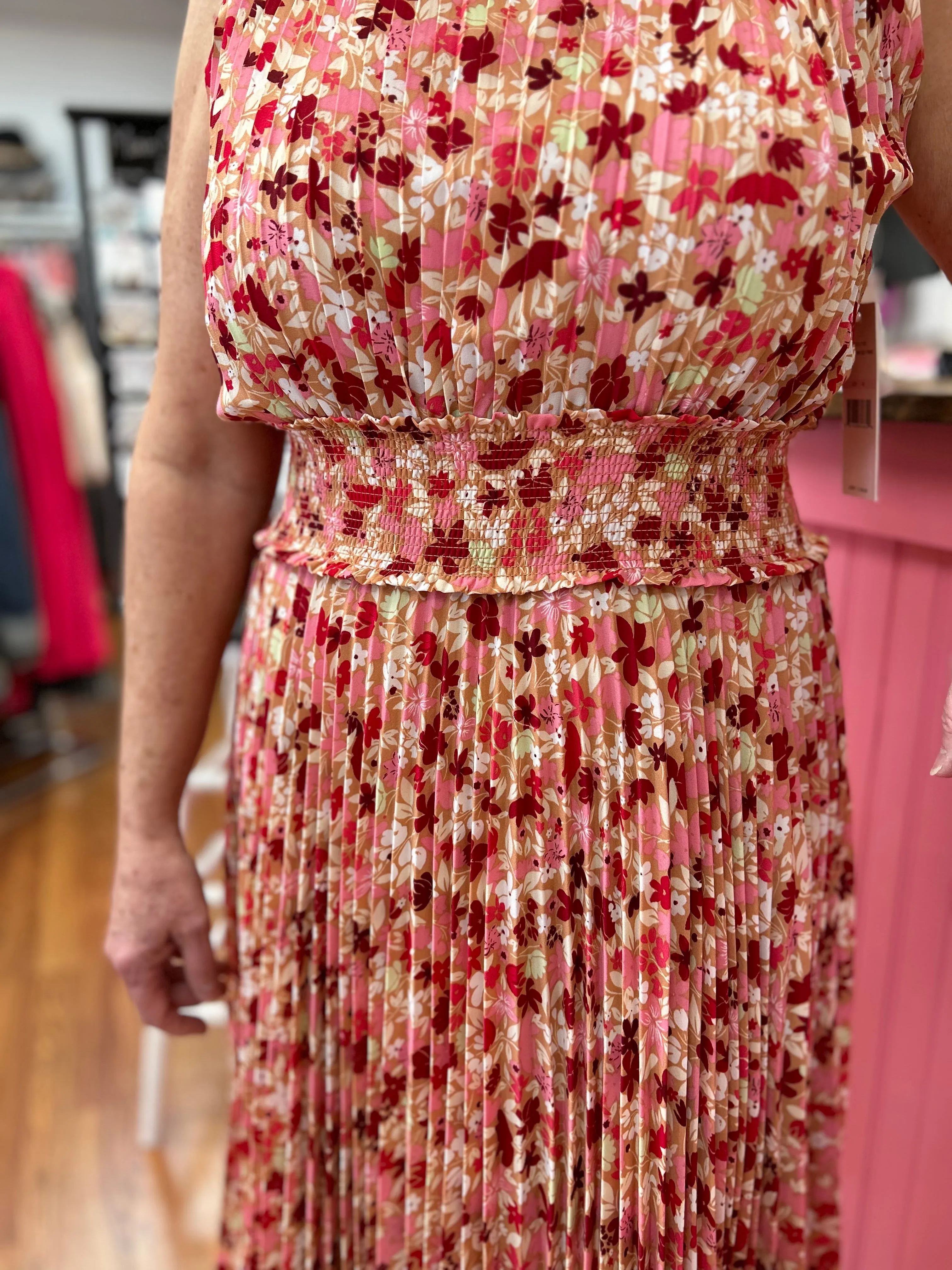 Crepe Chiffon Midi Dress