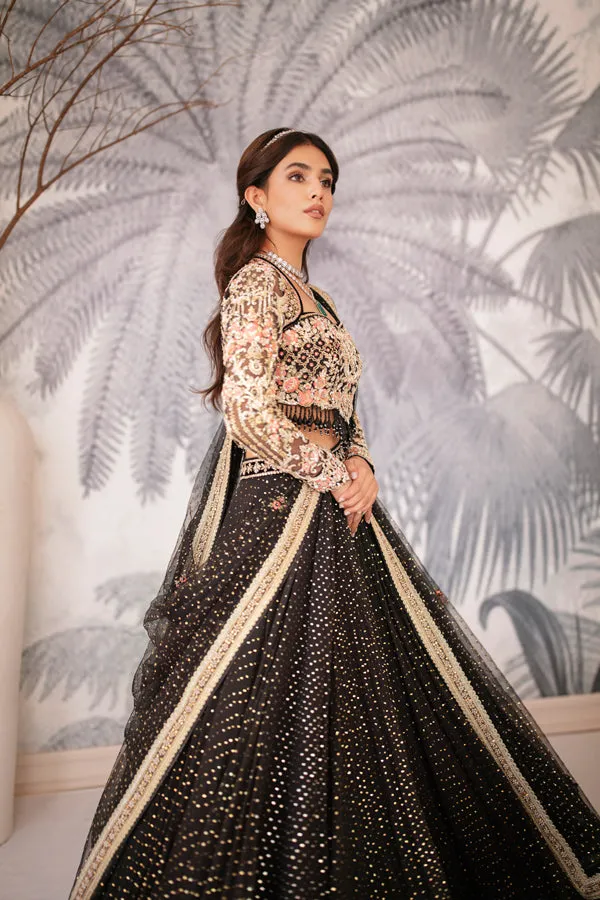 Designer Black Lehenga Choli for Pakistani Wedding Dresses