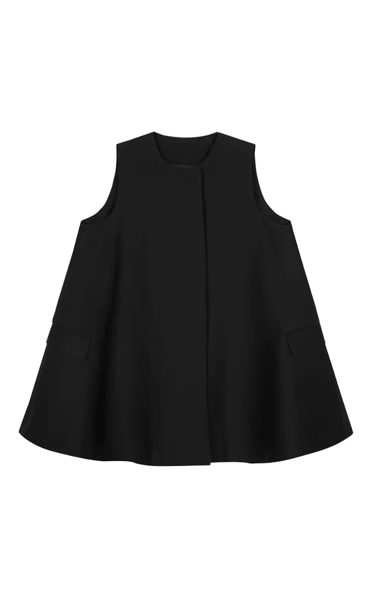 Dress / JNBY Sleeveless Wool-Silk A-Line Dress