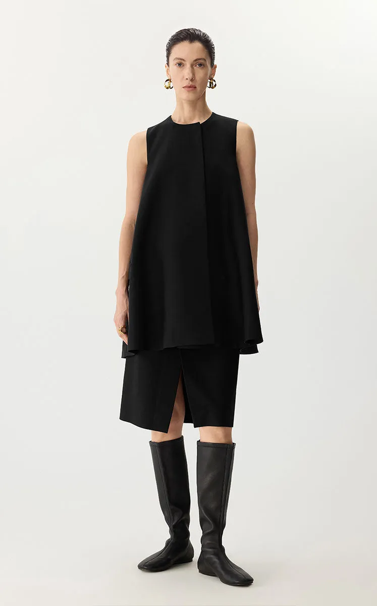 Dress / JNBY Sleeveless Wool-Silk A-Line Dress