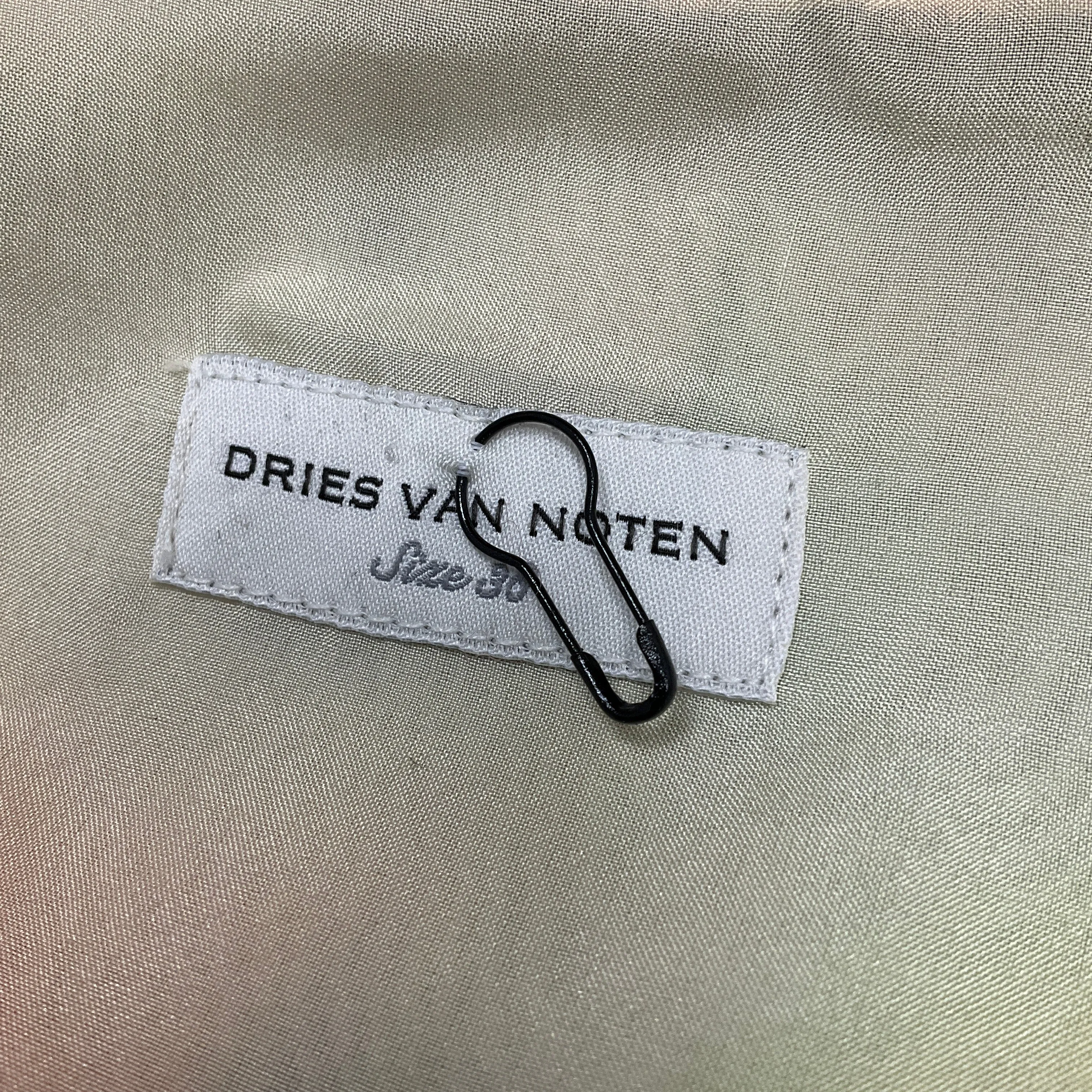 Dries van Noten Neon Yellow Multi Tie-Dye Belted Wrap Dress