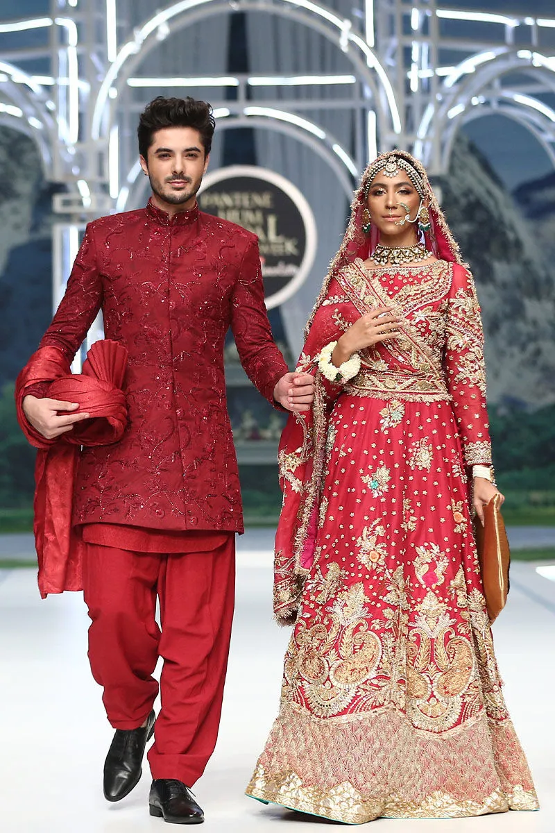 Embellished Pink Lehenga Choli for Pakistani Bridal Dresses