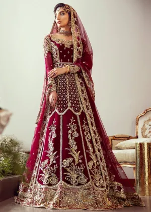 Embroidered Maroon Bridal Lehnga for Wedding #N7051