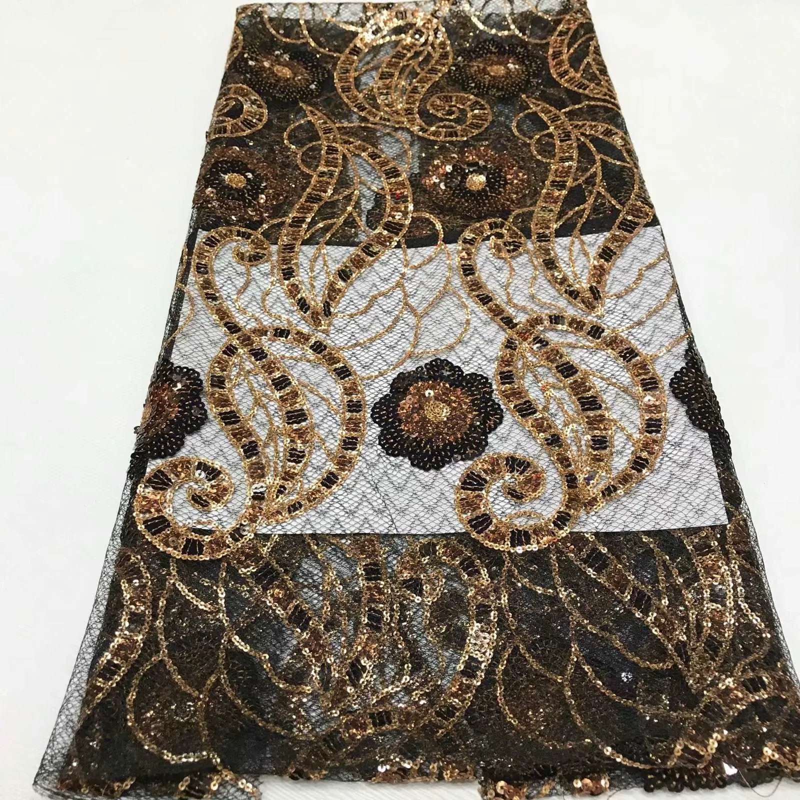 Embroidery Designed Transparent English Silk