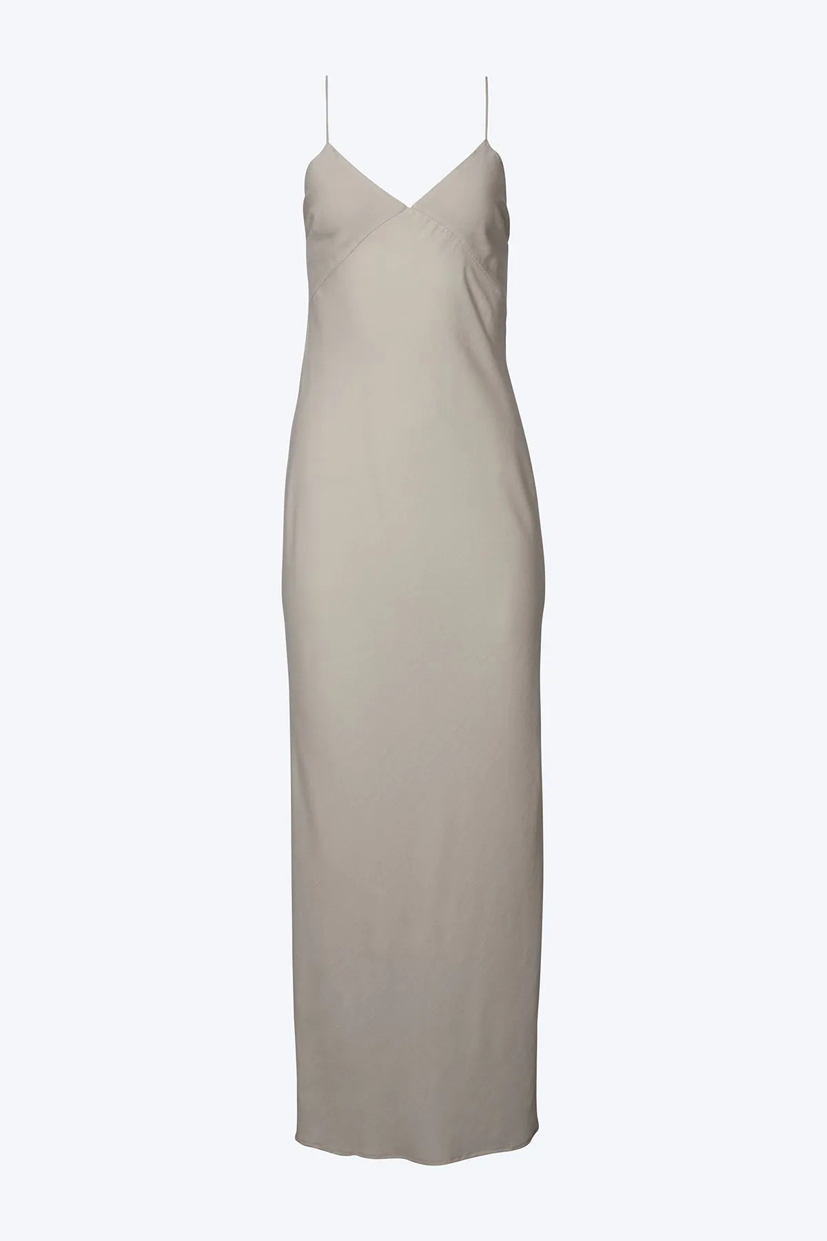 FLORENT SILK-COTTON CREPE SLIP MAXI DRESS