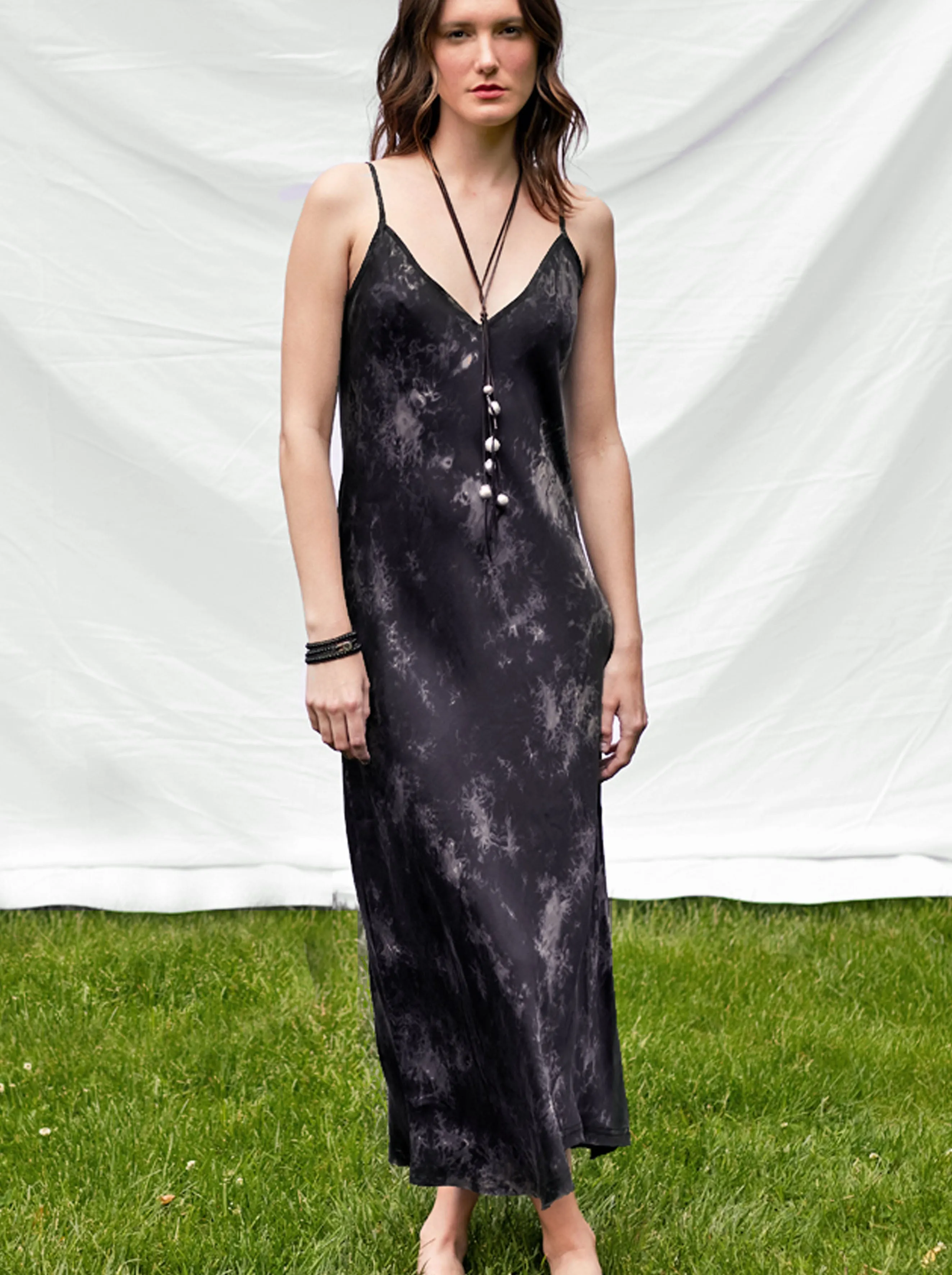 go slip dress print
