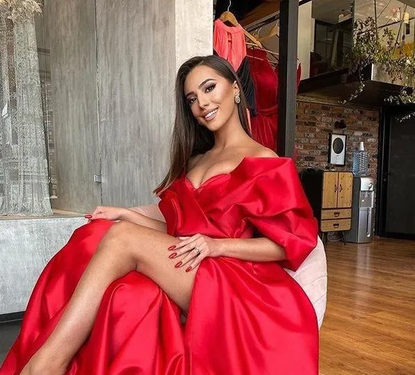 Gorgeous Long Satin Evening Dress