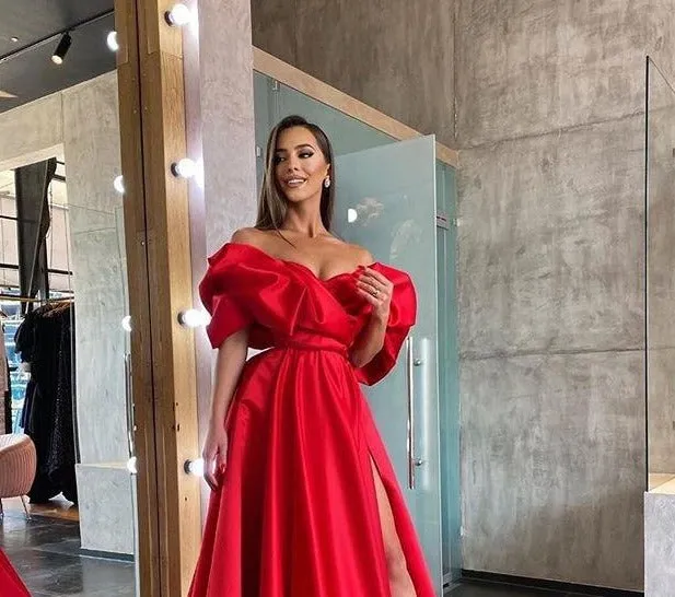 Gorgeous Long Satin Evening Dress