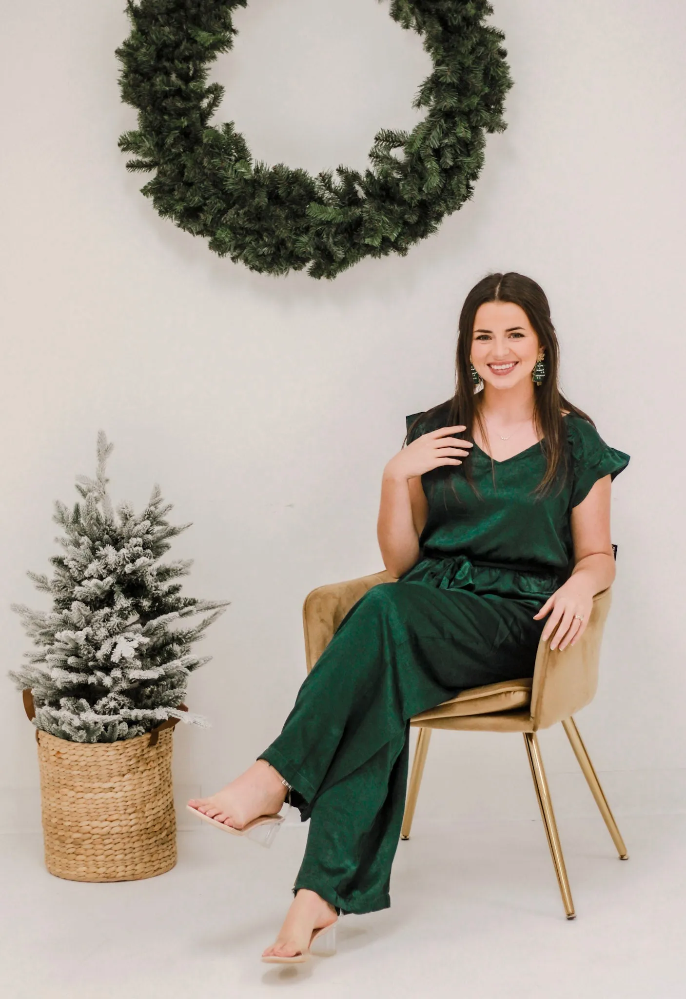 Happy Holidays Emerald Jumpsuit