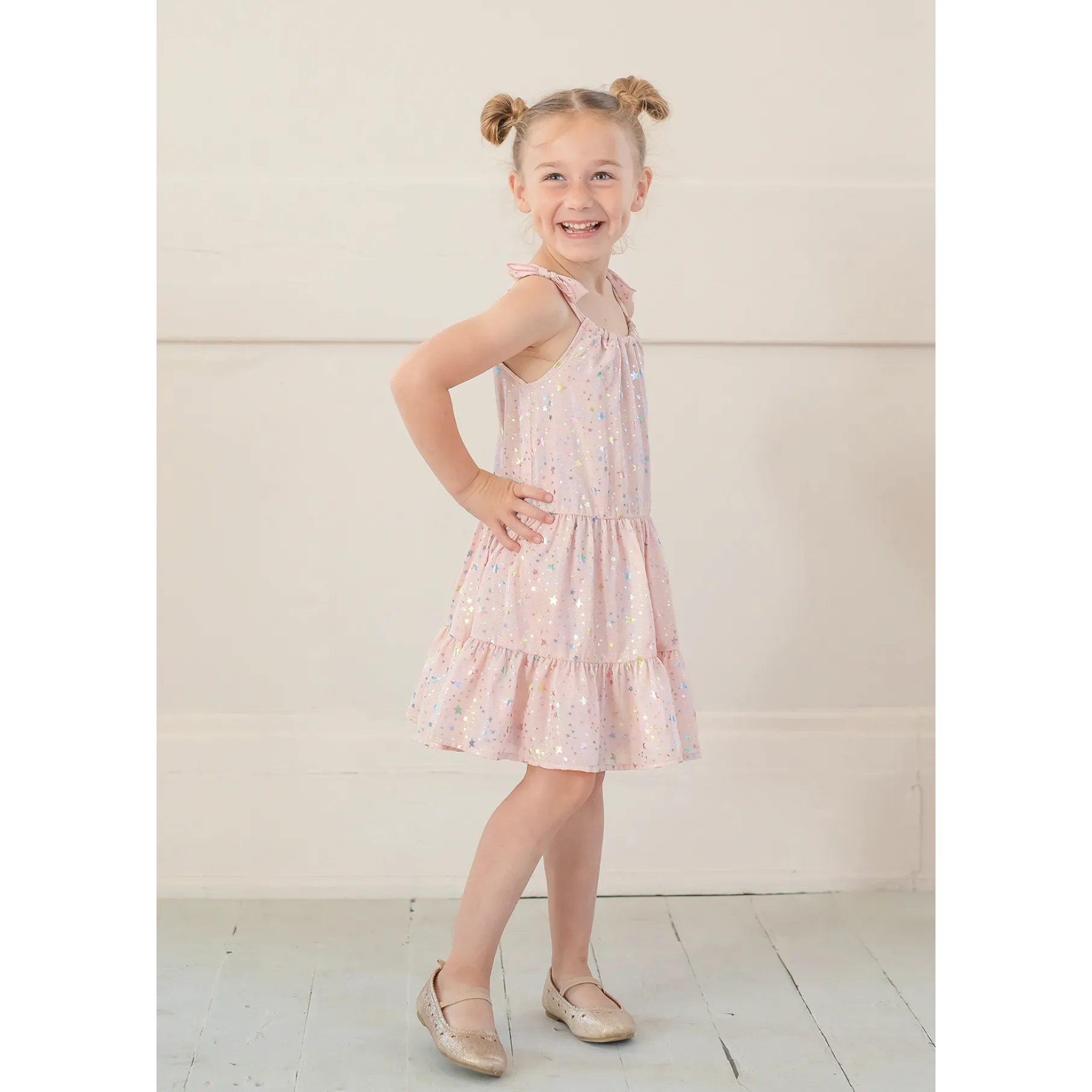 Isobella & Chloe Summer Sparkle Chiffon Dress