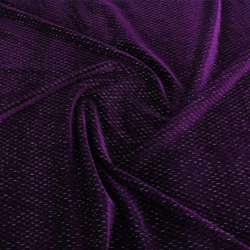 Jacquard Metallic Velvet Fabric 150cm