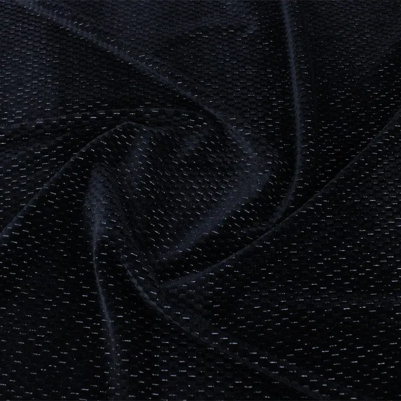 Jacquard Metallic Velvet Fabric 150cm