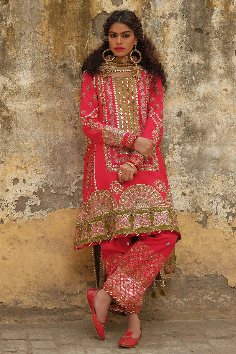 Jaipur Pink Silk Salwar Kameez Pakistani Wedding Dresses