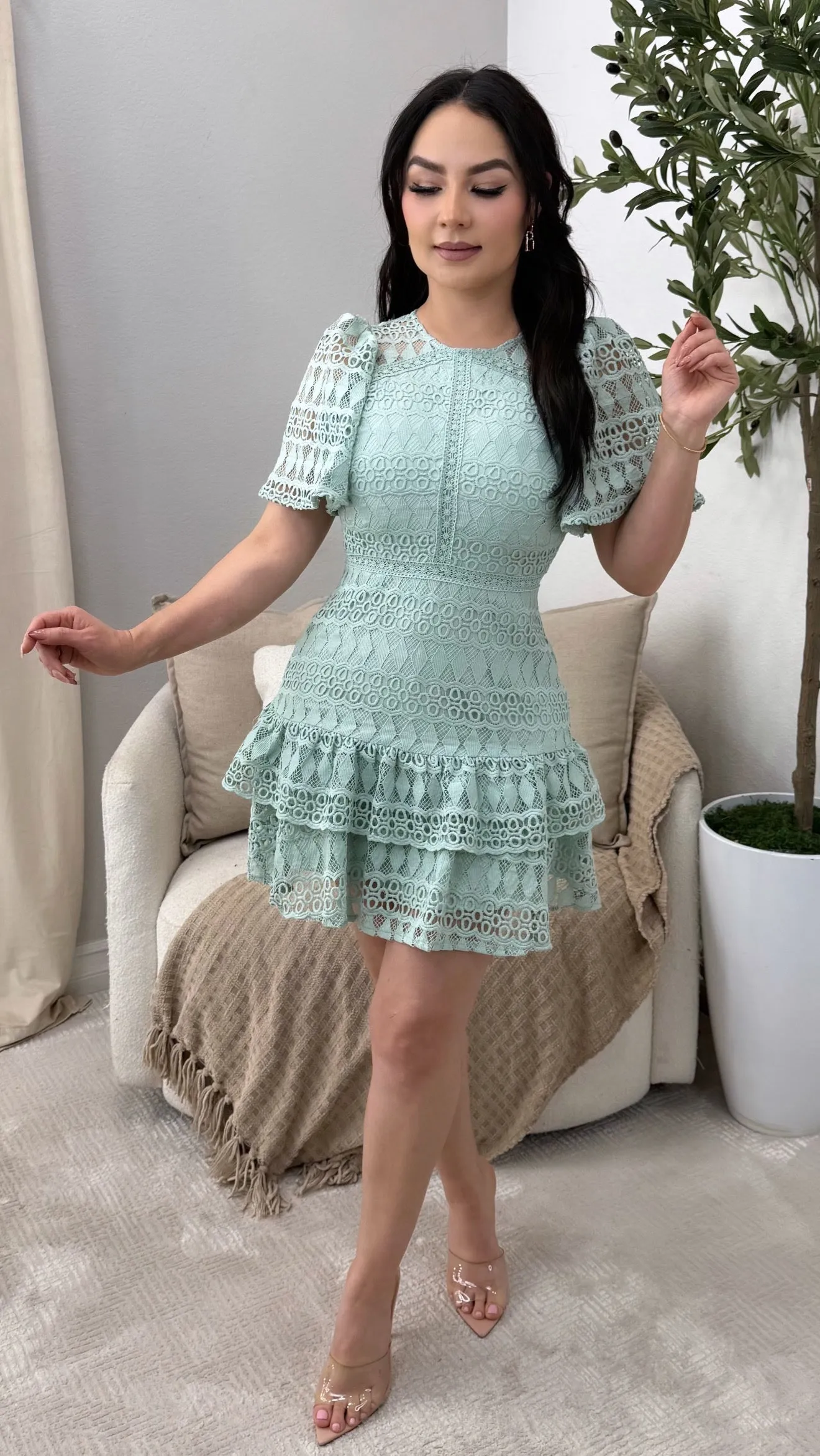 JOANA MINT  DRESS