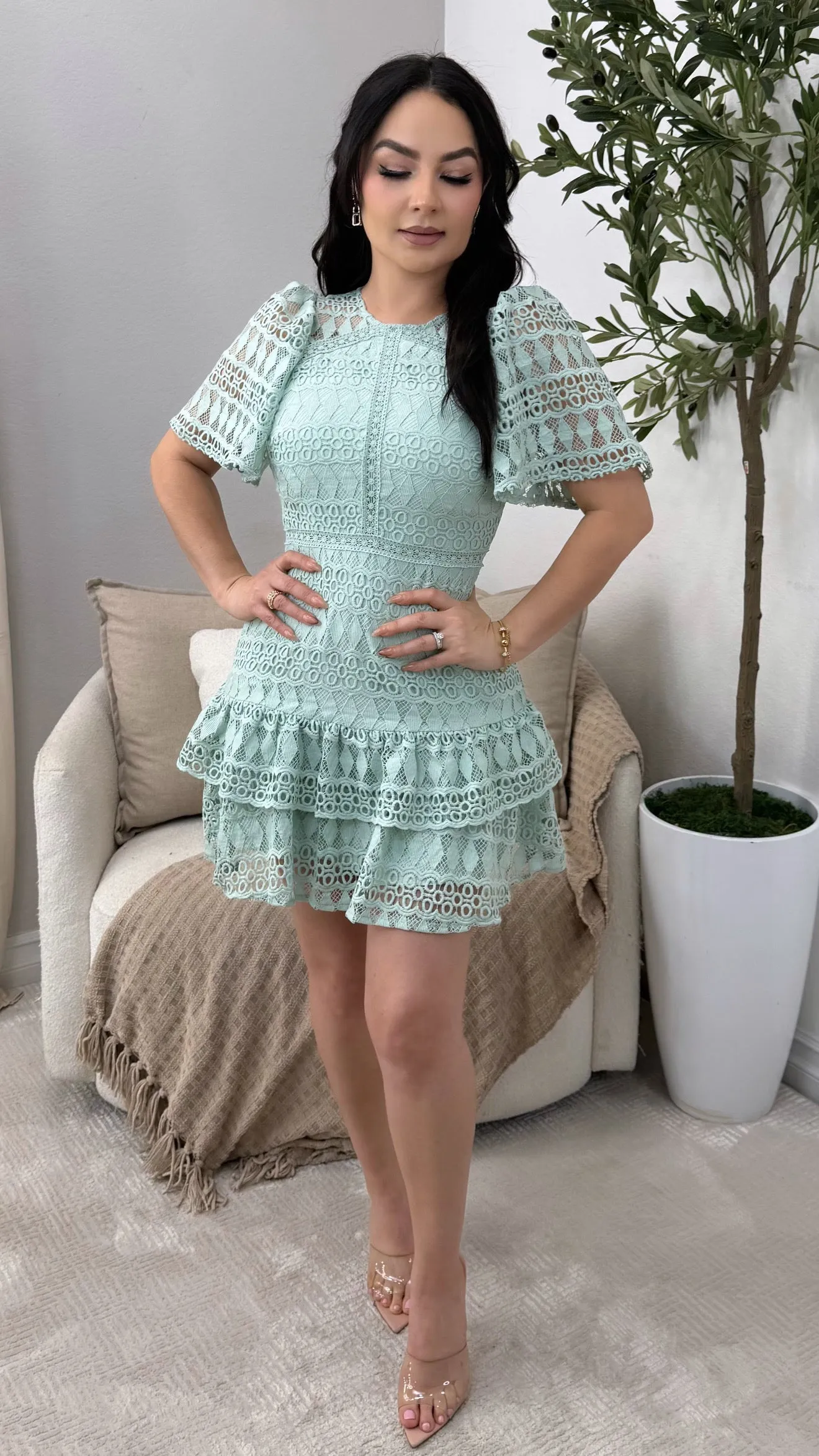 JOANA MINT  DRESS