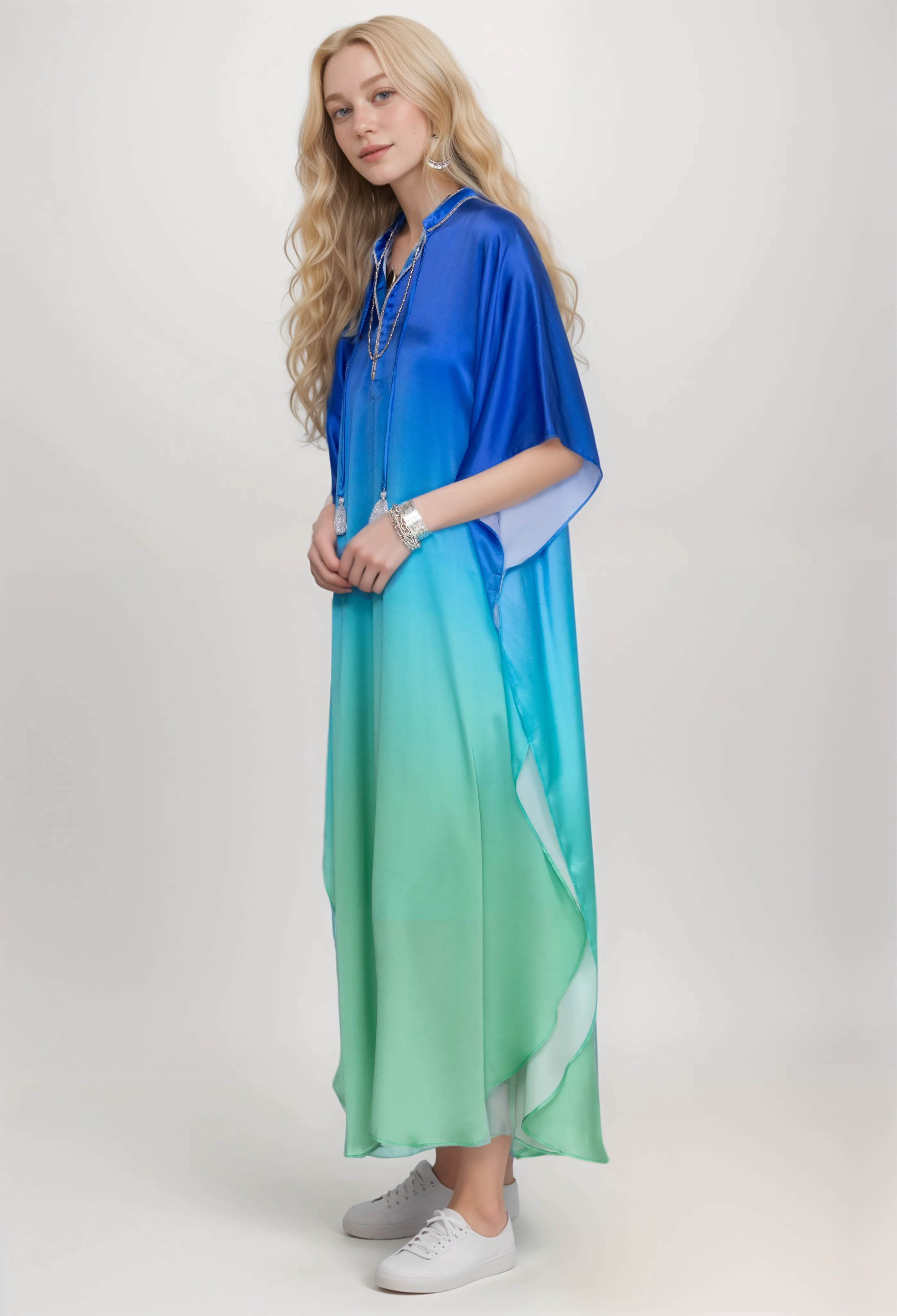 Johnny Was Biya Hilda Silk Kaftan R34324