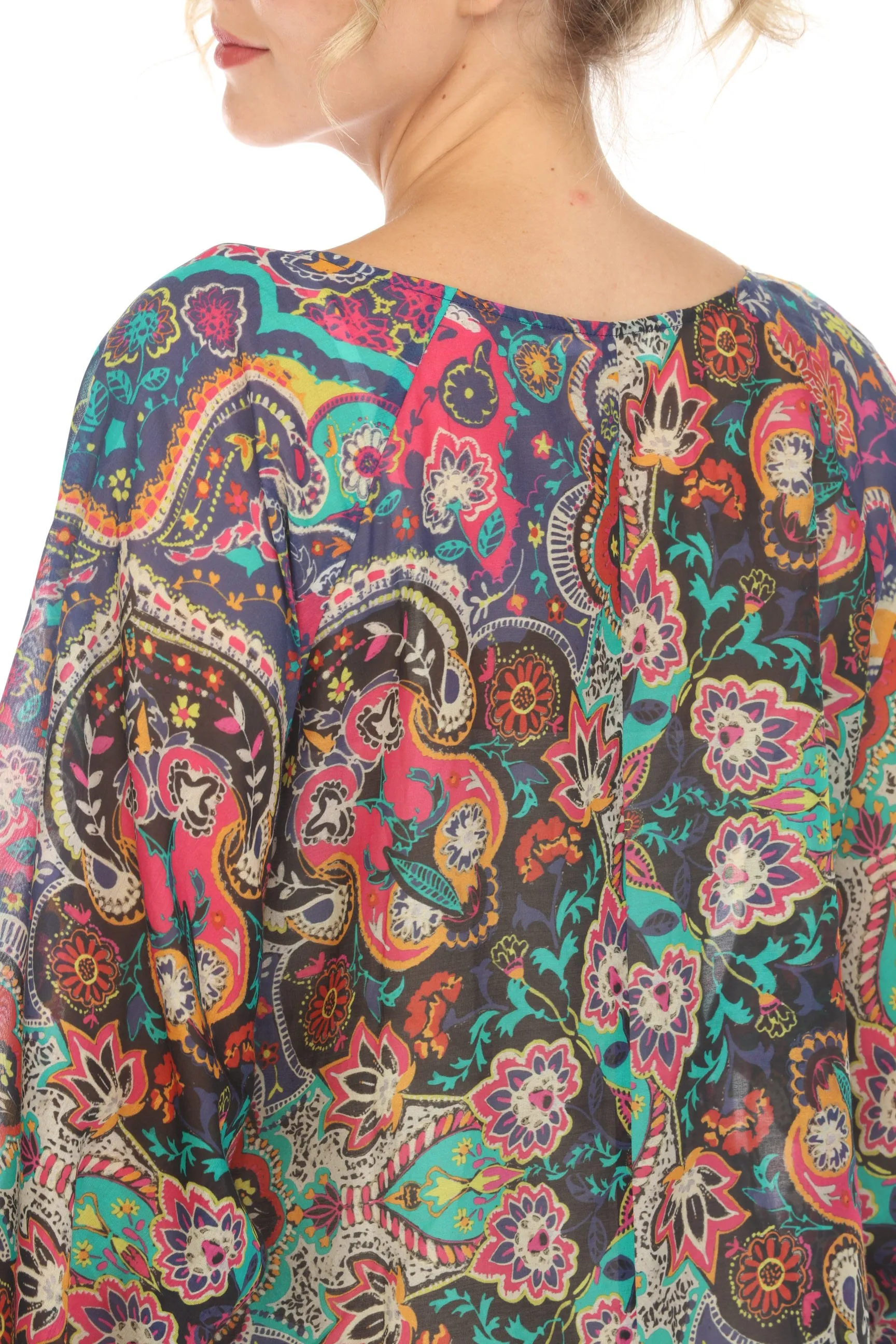 Johnny Was Hannah Paisley Long Dress Plus Size CSW4323-DX