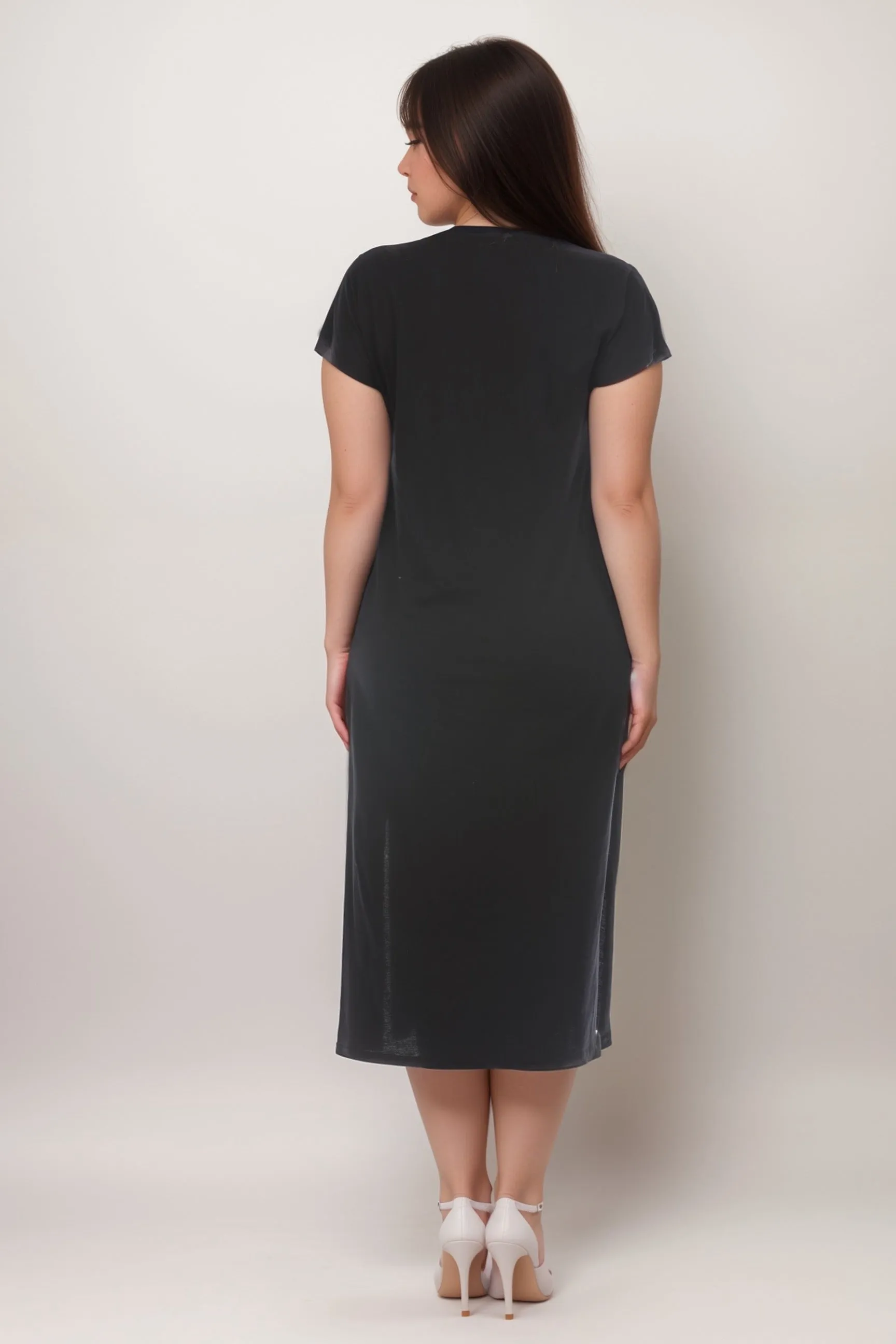 Johnny Was JWLA Black Edie Relaxed Knit Dress J32224 Plus Size