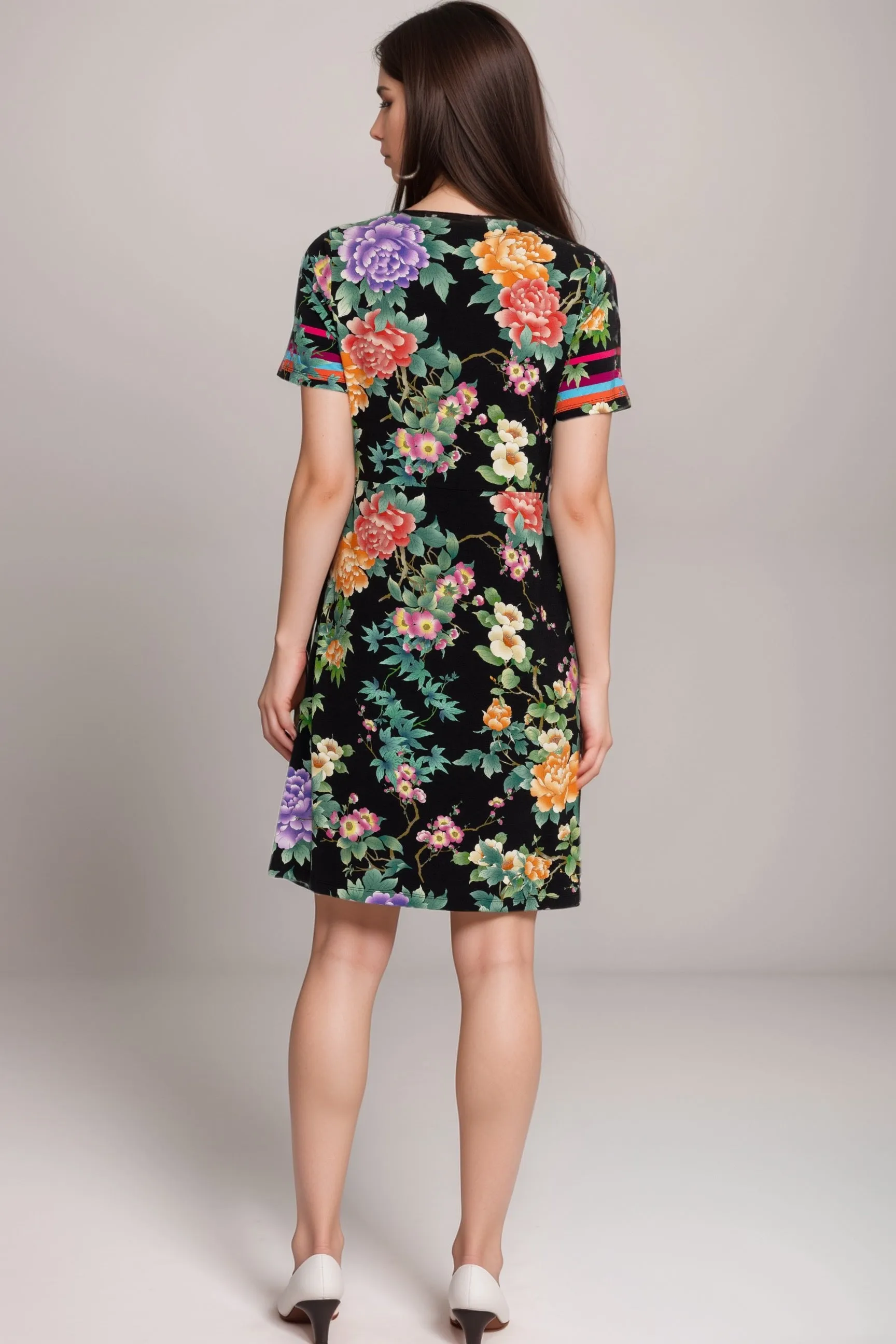 Johnny Was The Janie Favorite Twist Front Floral Swing Dress R36724