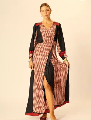 Kate Long Sleeve Dress- Silk