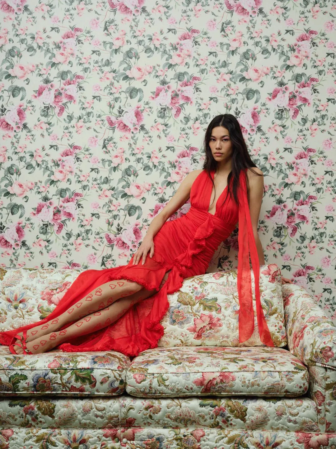 Kayta Gown in Red
