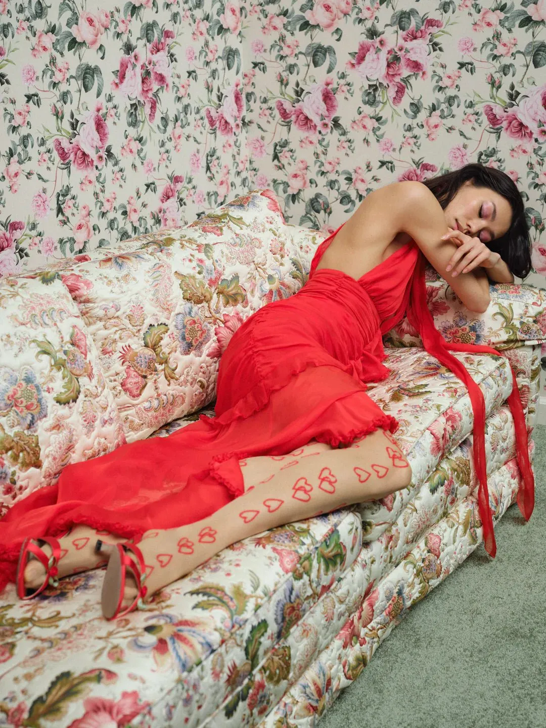 Kayta Gown in Red