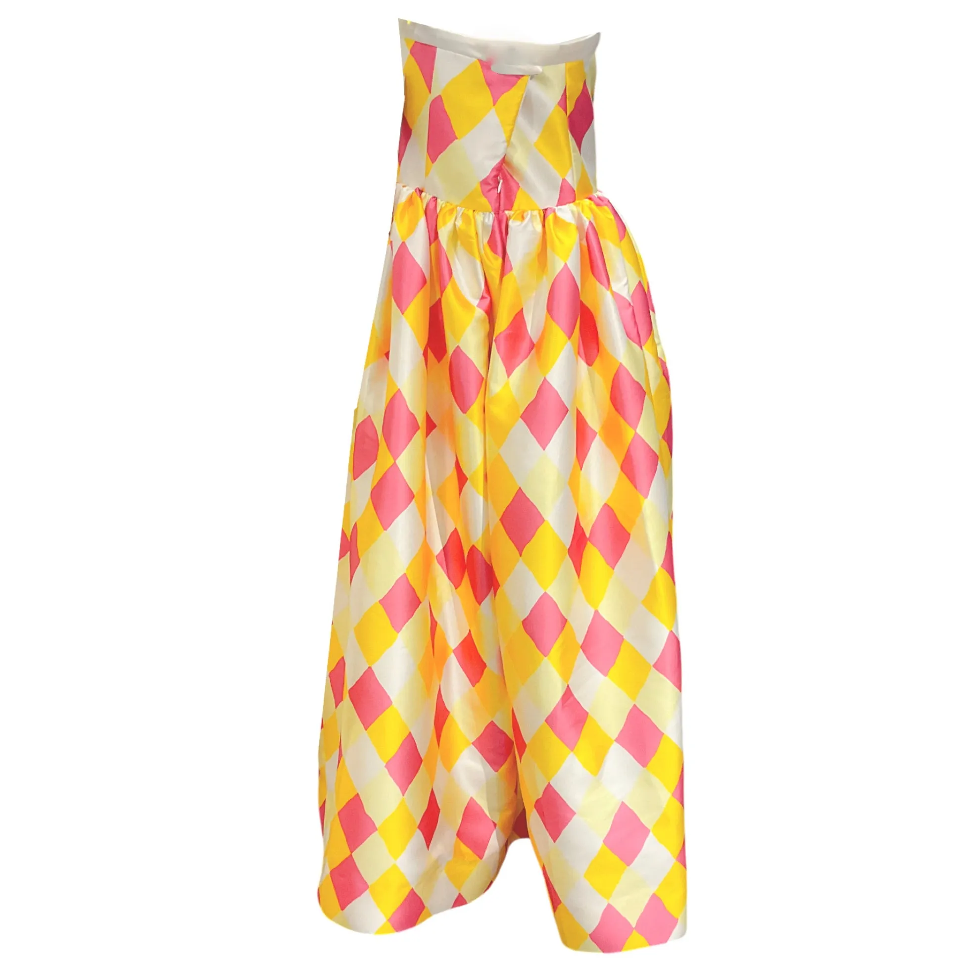 Lanvin Flamingo Pink 2020 Strapless Long Dress / Gown