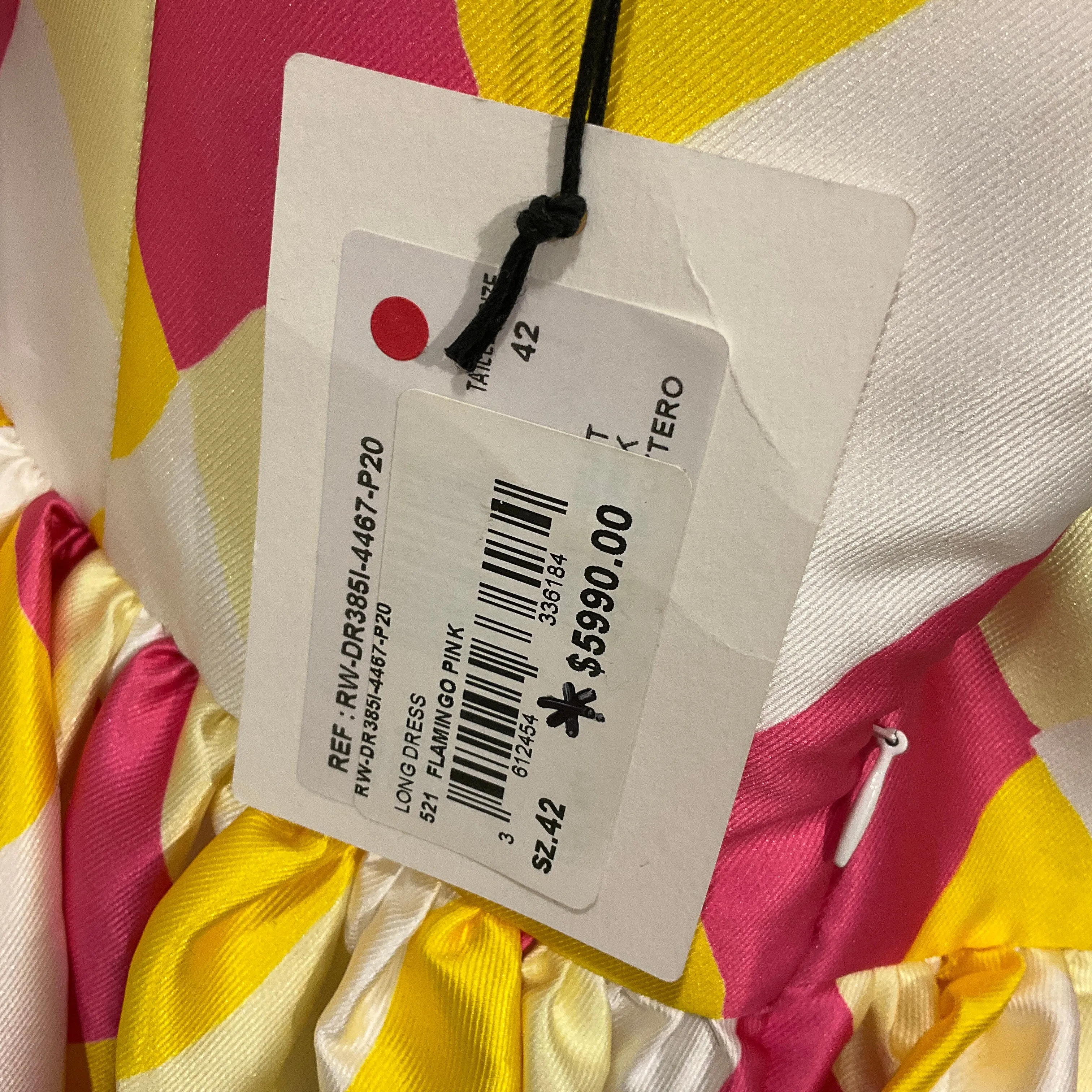 Lanvin Flamingo Pink 2020 Strapless Long Dress / Gown