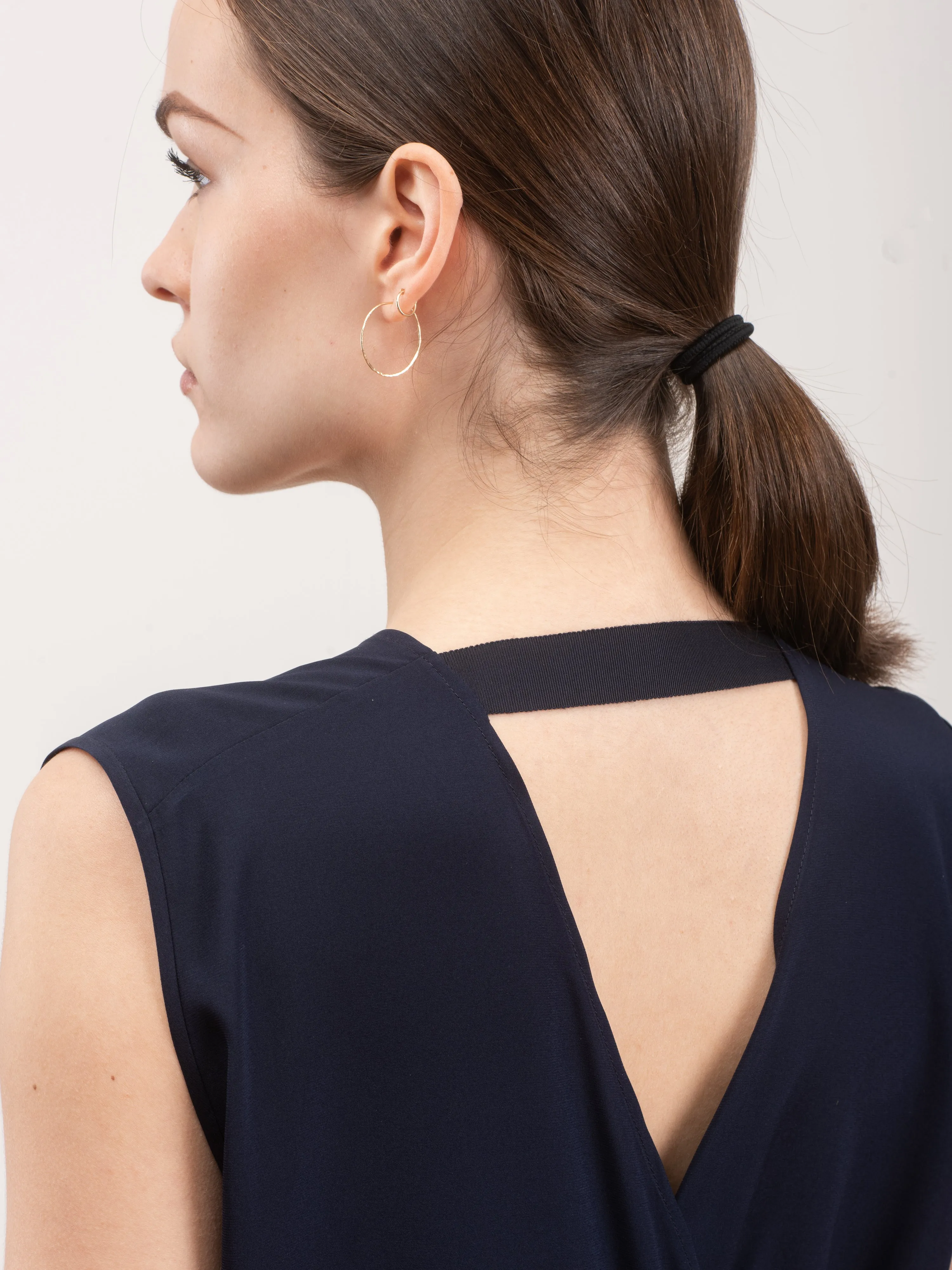 long wrap jazmin dress - ink jet