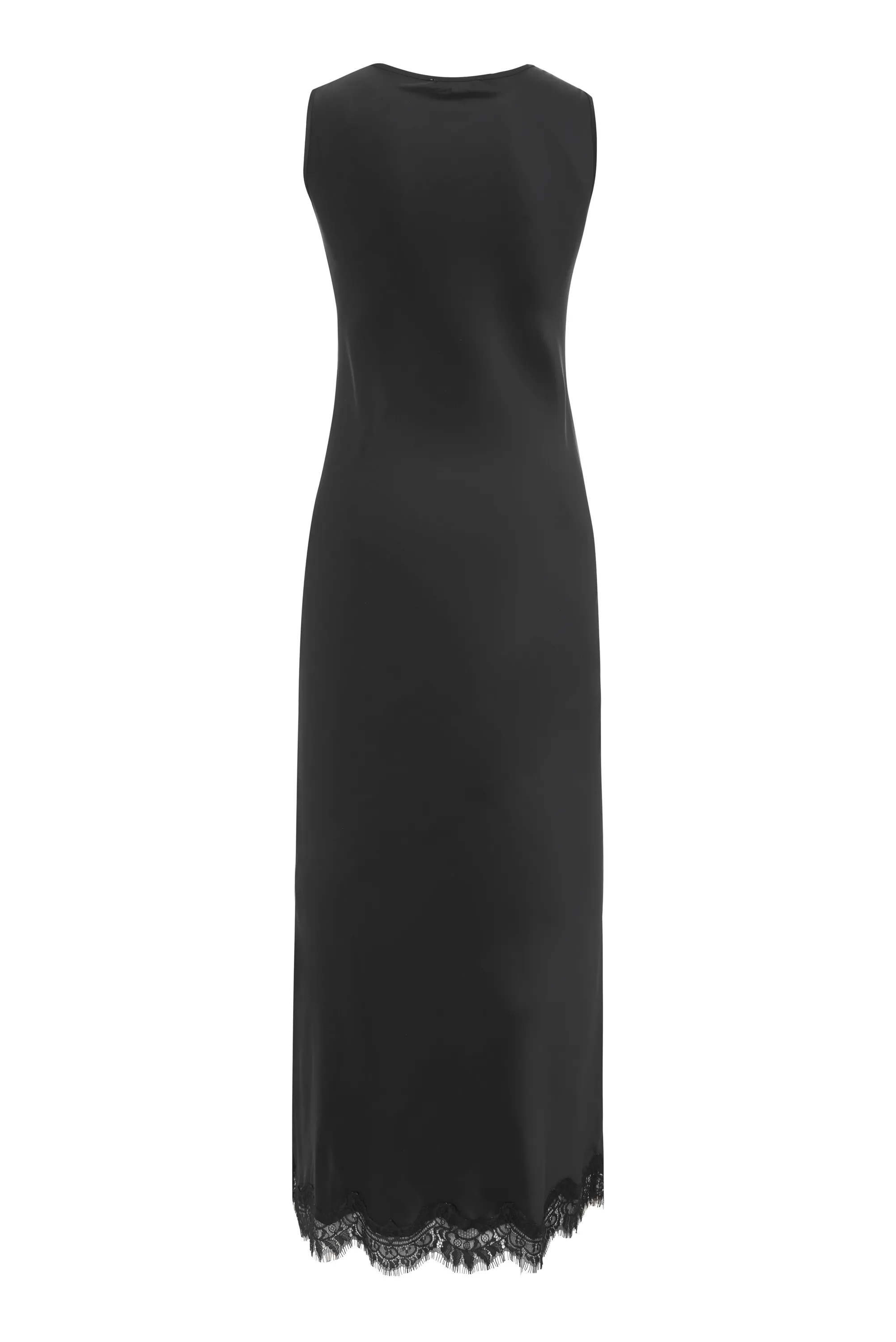 Luna Sleeveless Long Bias Dress - Black