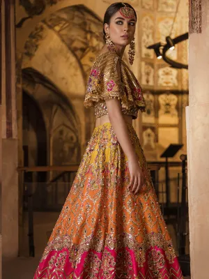 Luxury Mehndi Lehnga Choli for Wedding #C2062