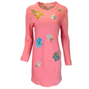 Marni Pink Candy Washed Crepe Satin Dress