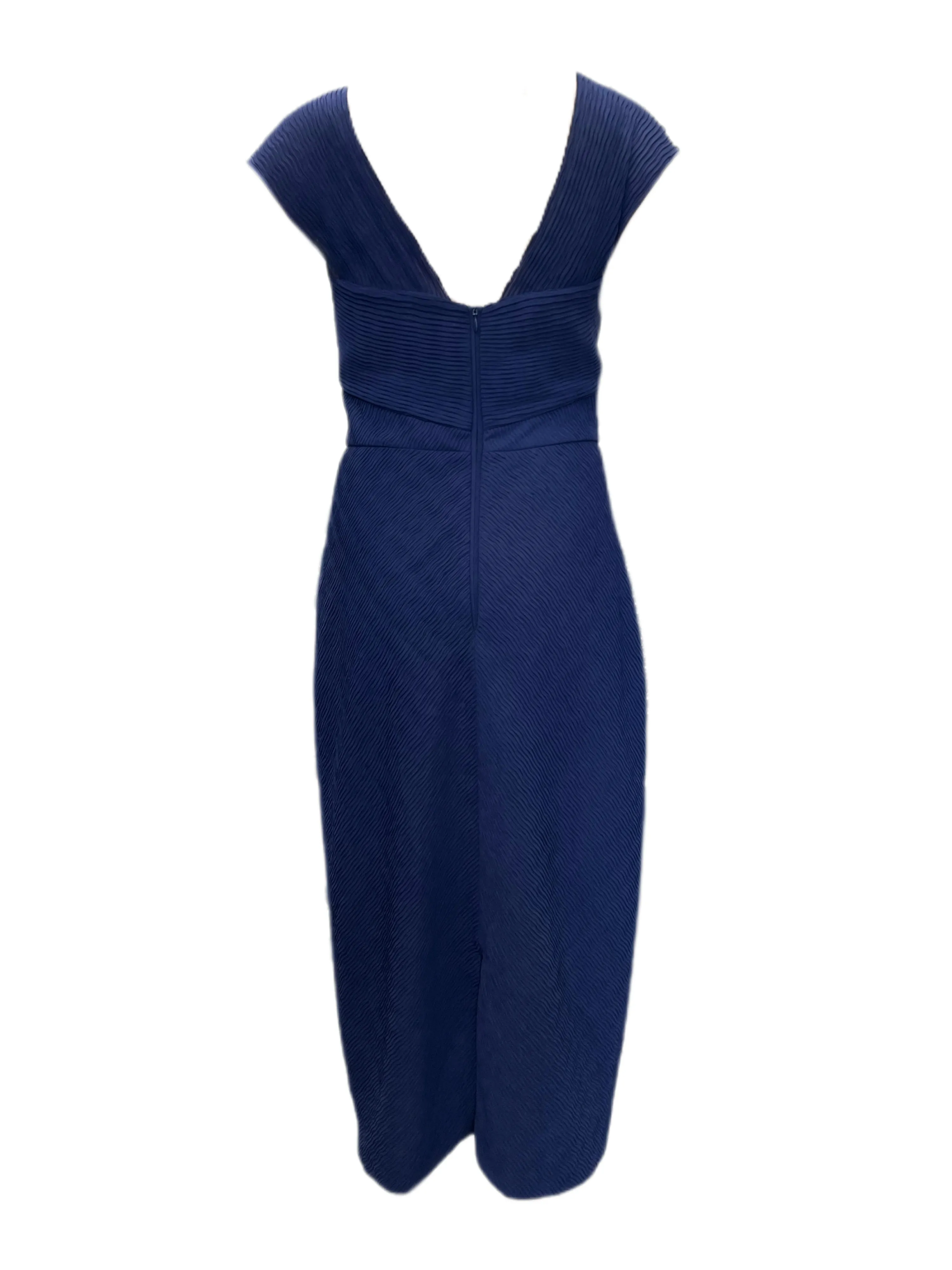 Max Mara Women's Navy Ananas Sleeveless Sheath Dress Size 6 NWT