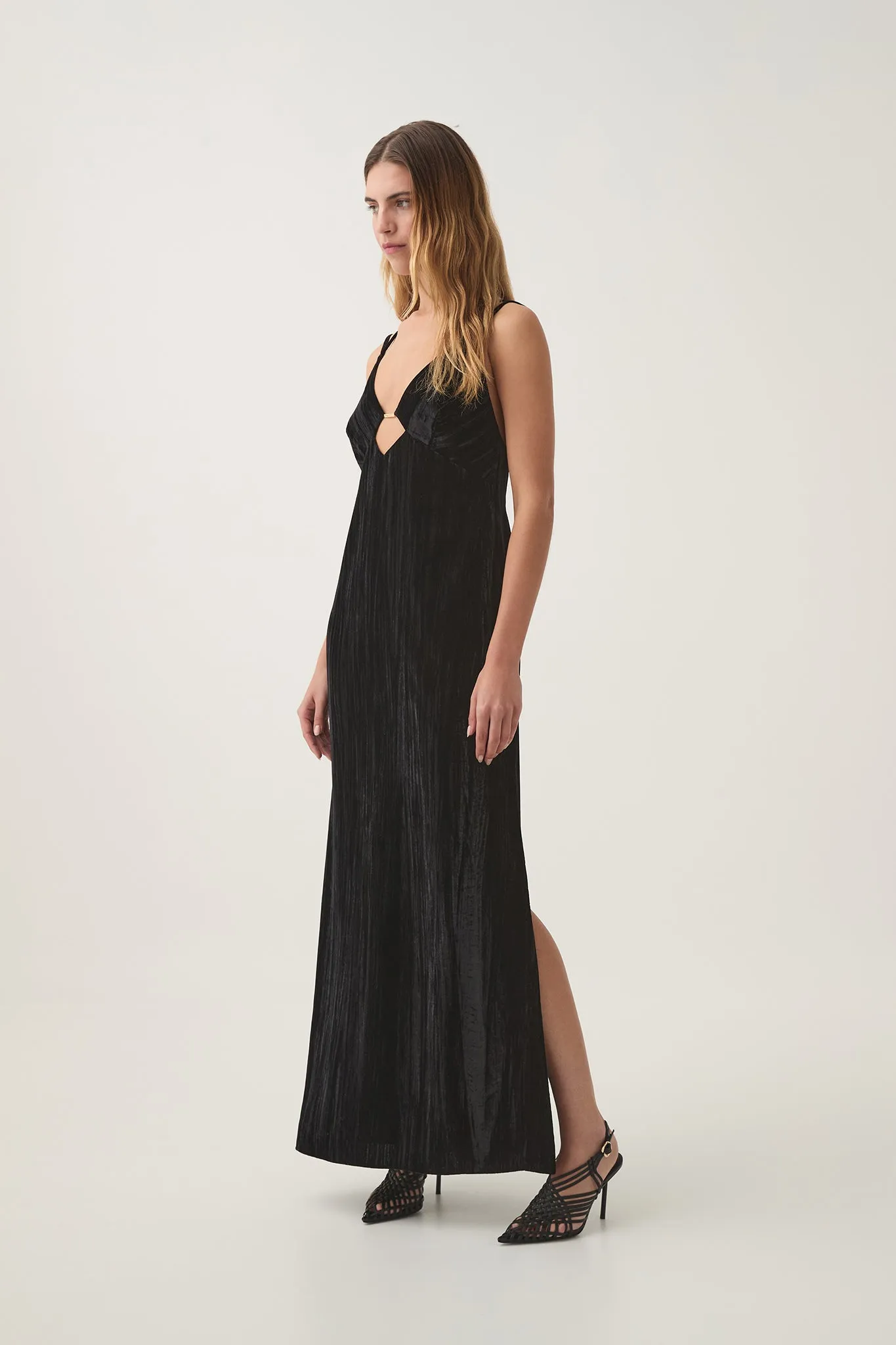 Moonbow Velvet Maxi Dress