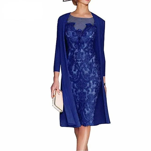 Mother of the Bride Dress with Jacket Formal Evening Gowns