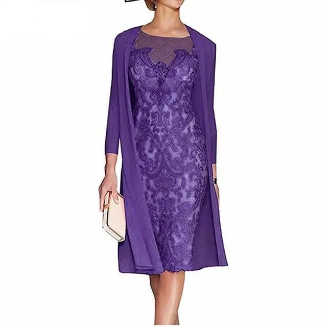 Mother of the Bride Dress with Jacket Formal Evening Gowns