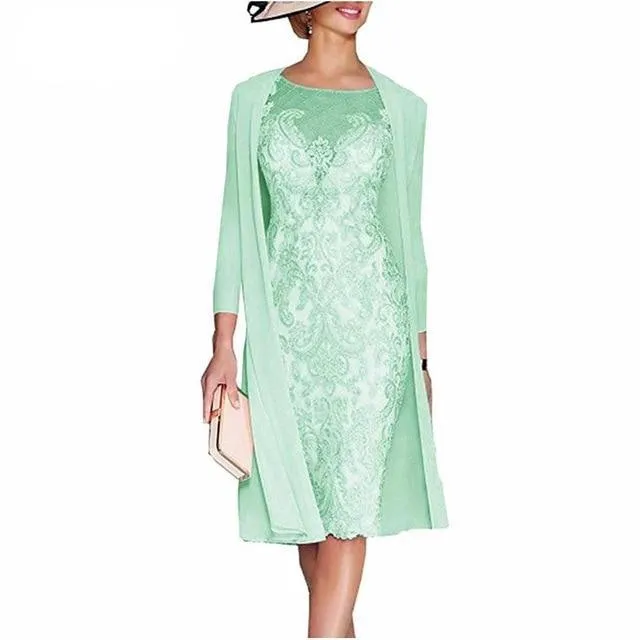 Mother of the Bride Dress with Jacket Formal Evening Gowns
